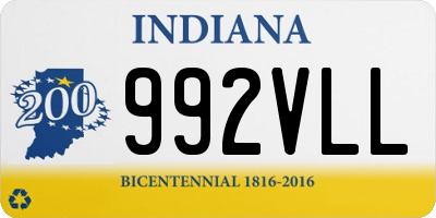 IN license plate 992VLL