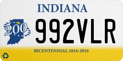 IN license plate 992VLR