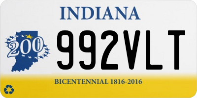 IN license plate 992VLT