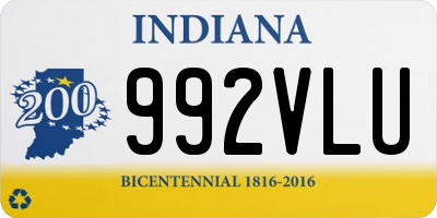 IN license plate 992VLU