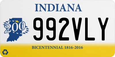 IN license plate 992VLY