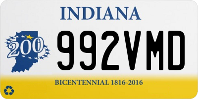 IN license plate 992VMD