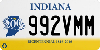 IN license plate 992VMM