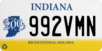 IN license plate 992VMN