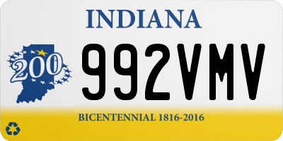 IN license plate 992VMV