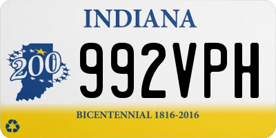 IN license plate 992VPH