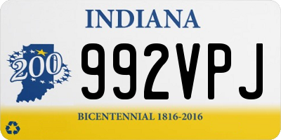 IN license plate 992VPJ