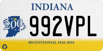 IN license plate 992VPL