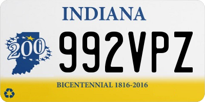 IN license plate 992VPZ