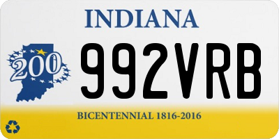 IN license plate 992VRB