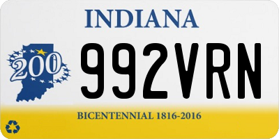 IN license plate 992VRN