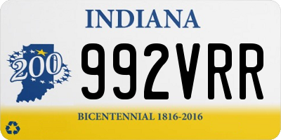 IN license plate 992VRR