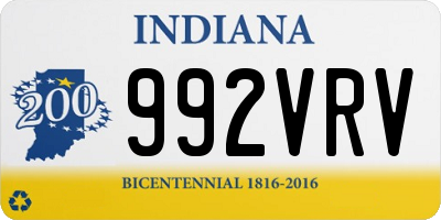 IN license plate 992VRV