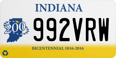 IN license plate 992VRW