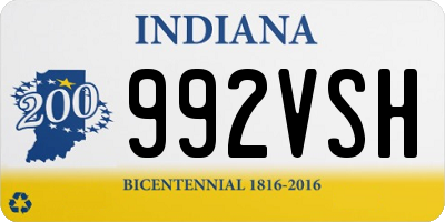 IN license plate 992VSH