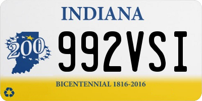 IN license plate 992VSI