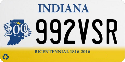 IN license plate 992VSR