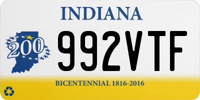 IN license plate 992VTF