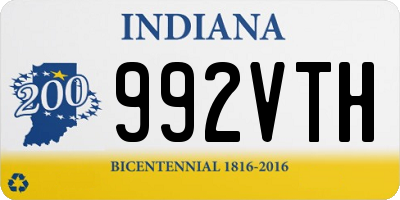 IN license plate 992VTH