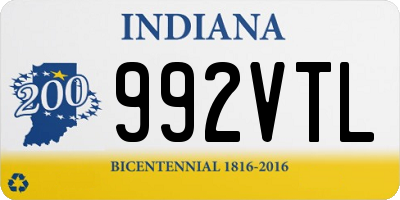 IN license plate 992VTL