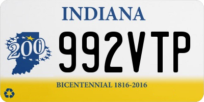 IN license plate 992VTP