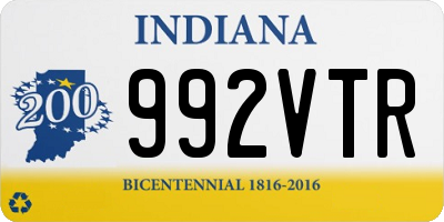 IN license plate 992VTR