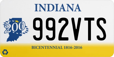 IN license plate 992VTS