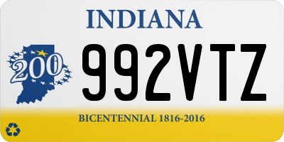 IN license plate 992VTZ