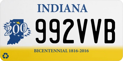 IN license plate 992VVB