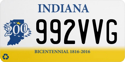 IN license plate 992VVG