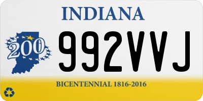 IN license plate 992VVJ