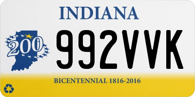 IN license plate 992VVK