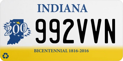 IN license plate 992VVN