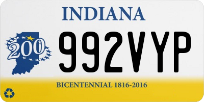 IN license plate 992VYP