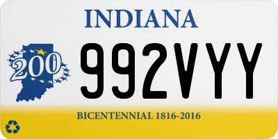 IN license plate 992VYY