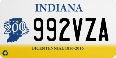 IN license plate 992VZA