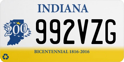 IN license plate 992VZG