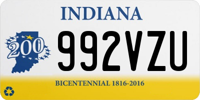 IN license plate 992VZU