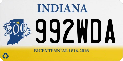 IN license plate 992WDA
