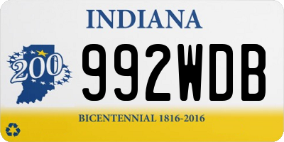 IN license plate 992WDB