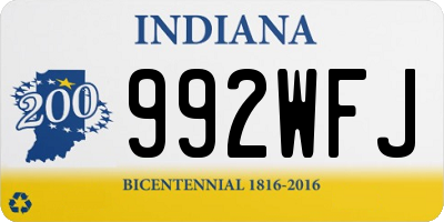 IN license plate 992WFJ