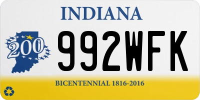 IN license plate 992WFK