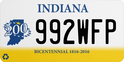 IN license plate 992WFP