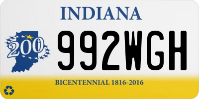 IN license plate 992WGH