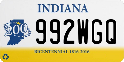 IN license plate 992WGQ