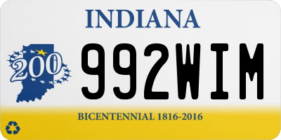 IN license plate 992WIM