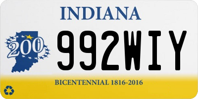 IN license plate 992WIY