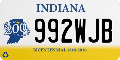 IN license plate 992WJB