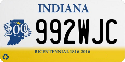 IN license plate 992WJC