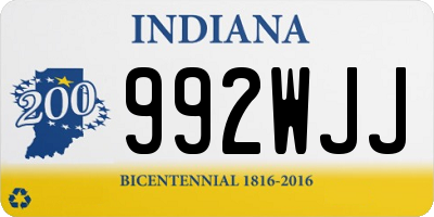 IN license plate 992WJJ